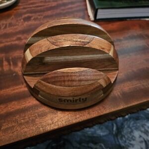 Arcacia Wood  Round Stand For Organizing Or Displaying Cutting Boards Cottagecor
